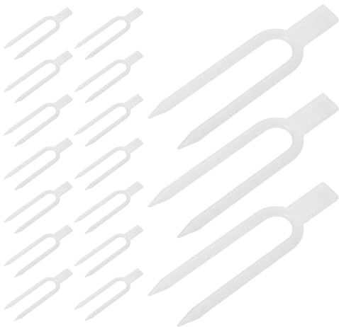 UKCOCO Forche per Piantare Fragole in Plastica Trasparente 5 Cm, Perni di Supporto Ispessiti per Piante Rampicanti, Clip di Fissaggio per Giardinaggio Interno ed Esterno, Set