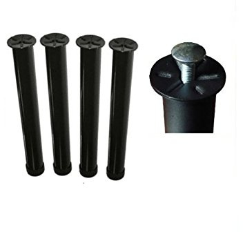 Set 4 Piedi Rete Universali 30 cm Gambe In Ferro Completi di Bulloni - MADE IN ITALY