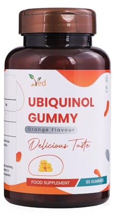 Ved Ubiquinol Gummy | Active Form Coq10 | Hög absorption/Förbättrad bioaktivitet | Nödvändig för hjärthälsa och cellulär energiproduktion | 150 mg, 90 Gummi