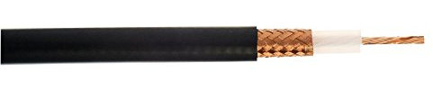 Cavo coassiale RG213, 0,75 mm², rame, 10,3 mm, 50 ohm, nero, PVC, 7 x 0,75 mm, 100 m, cavo, compatibile con, WEBRO, Audio & Video Cavi coassiali