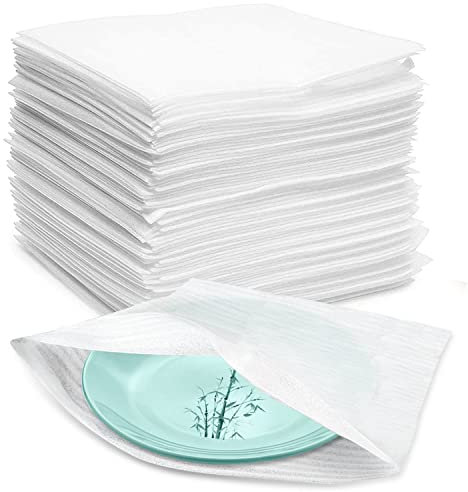 Verpackungsmaterial 100Stk Luftpolsterfolie Umzugskartons Schaumstoffverpackung Umzugsverpackung Umzugsmaterial Schaumfolie für Umzug Geschirr Lagerung (30cm*30cm)