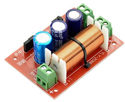 Fasizi 400W Adjustable Multi Speaker Treble/Bass 2 Unit Audio Frequency Divider 2 Way Crossover Filters updated version