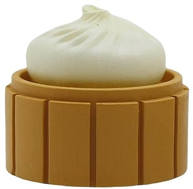 Cmokifuly Custom Keycaps, Cute Keys 3D Steamed-Food,ESC Keycap for Mechanical Keyboard OEM R4 Profile Magnetic Interesting Keycaps Shine-Through Base Keycap (steamed stuffed bun)