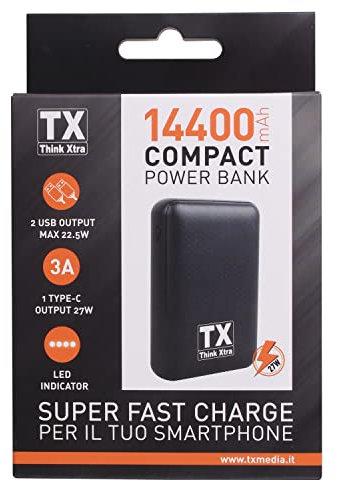 POWER BANK 14400 FAST CHARGE 27W INTELLIGENTE