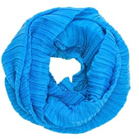 s.Oliver Damen 2139086 Loop mit Plisseefalten, 5528 blau, 1