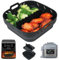 YQL Airfryer Silikonform für Philips Airfryer XL 6,2L/COSORI Heißluftfritteuse 5,5L XXL/Ninja Speedi ON400EU, Airfryer Zubehör, Silikonform mit Trennwänden für Cecotec/Tefal Heißluftfritteuse