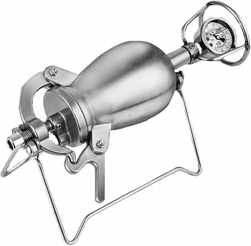 Umiup Máquina de Palomitas de maíz con manivela Manual Máquina de Palomitas de maíz con manivela Máquina de Palomitas de maíz Tradicional Antigua Máquina de Palomitas de maíz de Acero Inoxidable (