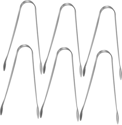 Healeved 6pièces Pinces à Glaçons Inox Mini Pinces De Service Légères Multifonctions Pour Sucre Apéritifs Desserts Usage Cuisine Et Tea Party