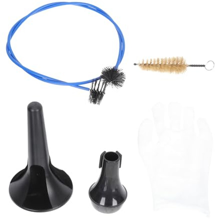 VICASKY Trompetenreinigungsset mit Hornbürste und Flexibler Saxophonbürste für Trompetenbürste zur Pflege von Blasinstrumenten Rackbürste Inklusive
