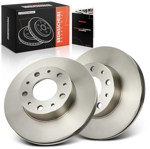 Frankberg Set di dischi freno incl. 2x Dischi Freno Anteriore Ventilato Diametro280mm Compatibile con Ducato Furgone 250 Ducato Bus 250 Boxer Bus Jumper Bus Replace# 1612435280