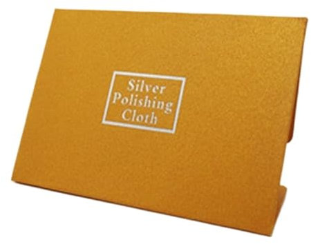 XPJYUA Silberputztuch für schmuck Poliertuch for Silber und Gold, Anlaufschutz, Schmuckwerkzeuge, Polierreinigung for Sterlingsilber, 100 Stück, 10 x 6,5 cm(Color:Orange Yellow)