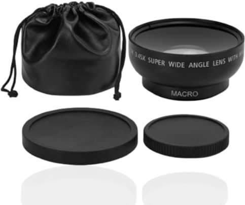 Wide Angle Lens,43mm 0.45X Wide Angle Lens Alloy and Optical Glass Camera Lens for 43MM Filter Aperture Camera Lenses