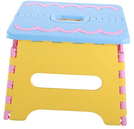 Amosfun Folding Step Stool Foldable Stool Small Foldable for Adults Bathroom Camping Outdoor Use