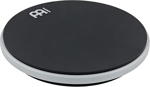 Meinl Cymbals Doppelseitiges Practice Pad – 12 Zoll Schlagzeug Trommel Übungspad – Silikon und Marshmallow Seite – Drum Zubehör, Schwarz/Grau (MDSP12GY)