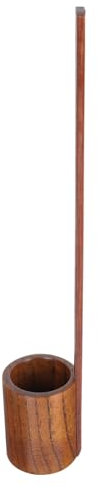 Ciieeo Handheld Wooden Wine Ladle Decorative Serving Spoon for Household Use Vintage Style Wooden Oil and Honey Scoop Wine Pourer