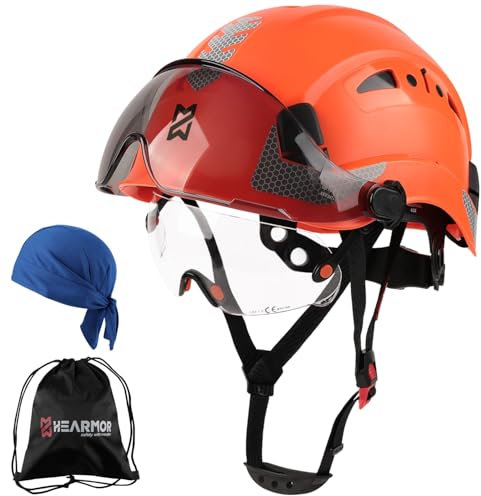 HEARMOR Safety Headgear, Protection Helmet ANSI Z89.1 & EN397 Certified, Lightweight, Breathable Work Headset with 6-Point Suspension, Perfect for Industrial and Construction Fields
