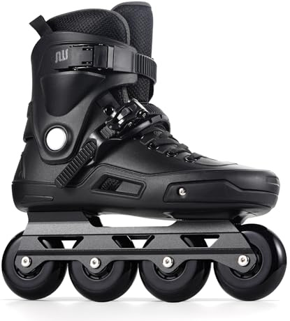 SWAY Professional Inline Skates for Adult, High Performance Roller Skates for Women Men, Racing Skates for Teens, Male, Female, Roller Blades Size 4-10, ABEC-11 Bearing (Black, XL - (7.5-8.5M/8-9W))