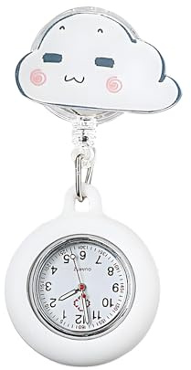 vaolmlop Montre À Gousset D'infirmière, Infirmière Montre Broche en Silicone avec Broche, Cadeau pour Infirmières Et À Tout Autre Professionnel De La Santé