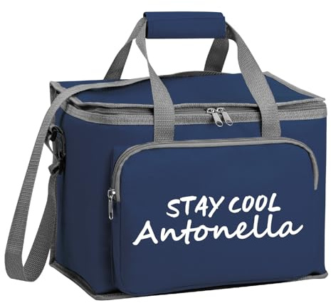 Borsa Termica Termica 30x24x18 Cm Frigo Borsetta Porta Alimenti Pranzo per Zaino CAMPEGGIO ESCURSIONI PICNIC Spiaggia Mare Personalizzata con Logo Nome Testo Foto