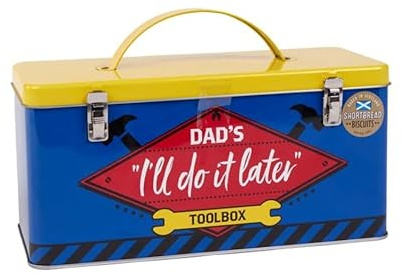 Dad's I'll Do It Later Biscuit Tin with Scottish Shortbread 200g Gift