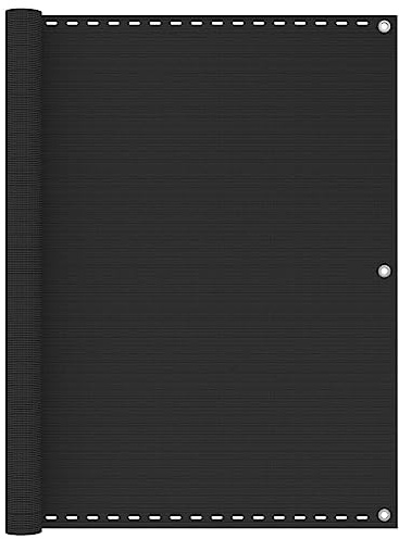 Mampara de Balcón HDPE 120x500 cm, Panel de Privacidad Exterior, Resistente a UV y Moho, Mallas Ocultacion Balcon, Toldo Lateral Exterior, para Terrazas y Jardines, Color Antracita