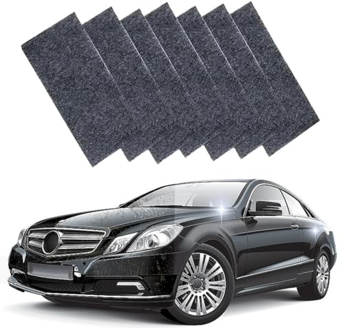 Ruayia Nano Sparkle Tuch 7 Stück, Nanosparkle Tuch Auto Kratzer original Magic Nano Sparkle Entfernen Reparatur Auto Scratch leichten Remover Kratzfarben - 7 Stück