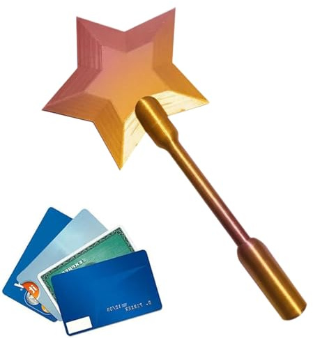 Generico Bacchetta stampata in 3D toccas per pagare, Bacchette toccas per pagare, Porta carte di pagamento senza contatto con bacchetta magic stellare per bambini e adulti