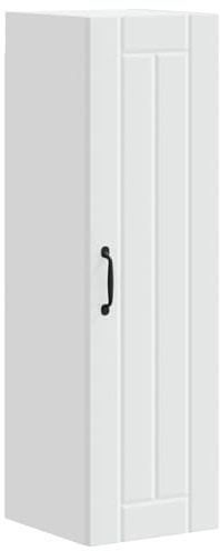Heofavd Lucca frontale per lavastoviglie, bianco, 30 x 31 x 100 cm, in legno, da parete, design moderno, per cucine da incasso, robusta copertura per lavastoviglie e mobili da cucina