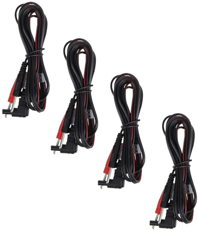 Cable de Plomo para Máquina de Fisioterapia 4piezas Pvc Cobre | Conector de Cable, Reemplazo de 4 Piezas, Uso Fiable y Fácil Instalación para Dispositivos