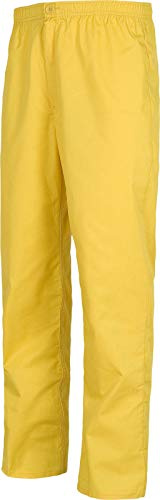 Work Team Pantalón Sanitario con Cintura Elástica, bragueta de Cremallera, sin Bolsillos. Hombre Amarillo XXL