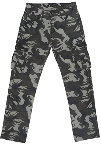 Fantasy Pantalone Mimetico Militare Uomo Tasche Cotone Fustagnetto Autunno Inverno (38 52 IT Uomo, Verde Chiaro)
