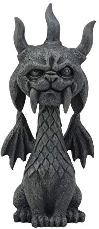 Ebros Gothic Viking Dragon Gargoyle Gor Gor Figurine Small Mythical Fantasy Decor of Gargoyles Notre Dame Legendary Creatures Statue 5.5 Tall for Medieval Renaissance Castles and Cathedrals Fans