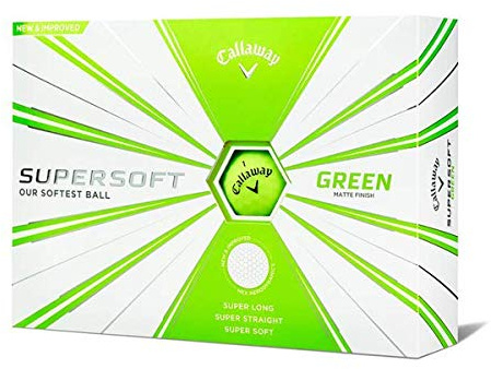 Callaway Supersoft Golfball (2019) 12-Stücke-Pack, Matt Grün