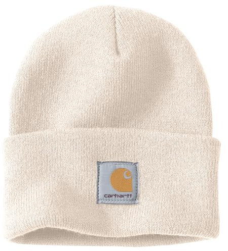 Carhartt Herren Knit Cuffed Beanie Beanie Hat, Winter White, Einheitsgröße