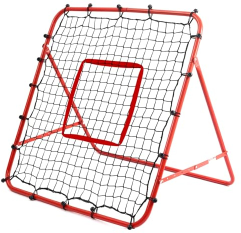 Football Rebounder - Football Training Equipment, Adjustable Soccer Rebound Net with Steel Frame, Portable Folding Trainer Practice, Outdoor Garden Backyard Sports Gift for Kids & Adult