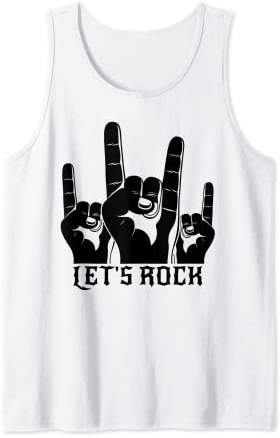 Let's Rock Teufelsgruß Pommesgabel Metalhand & Roll Rocker Tank Top
