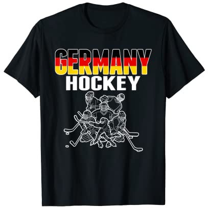 Deutschland Eishockey Fans Trikot Deutsche Hockey Team Supporter T-Shirt