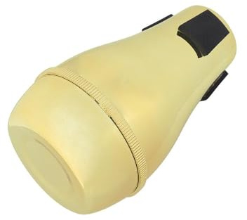 Posaunen-Dämpfer halbgeschlossener ABS leichter Dämpfer Reduzierstück Posaune Übungsdämpfer Posaune Dämpfer Schalldämpfer Posaune Zubehör (Gold)