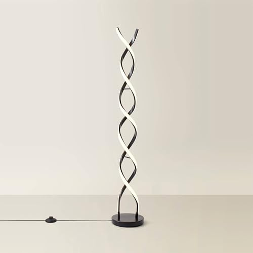 ValueLights | Matte Black Double Twist Floor Lamp | Floor Lamps & Torchieres, Home Décor & Improvement Essential