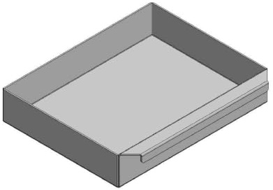 Aschekasten - Passend für Fireplace Kaminöfen inkl. Modellübersicht - Aschkasten aus verzinktem Stahlblech - feuerfest & hitzebeständig - Aschekästen Stahl [290x248x55 mm]