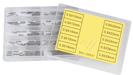 Juego de pasadores para correa de reloj, 10 tamaños, 10 mm ~ 28 mm, pasadores de conexión de correa de reloj de acero inoxidable, eslabones, tubos y pasadores para aficionados, profesionales