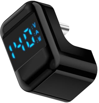 QIANRENON Adaptateur d'angle USB C 140 W - 40 Gbps - USB 4.0 - Type C mâle vers femelle - Connecteur coudé à 180° - Détection en temps réel - Prise en charge audio vidéo 8 K @ 60 Hz
