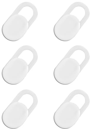 HSYTEK 6 Stück Webcam Abdeckung, Weiß Laptop Kamera Abdeckung, Kamera Abdeckung Handy, Kamera Abdeckung Laptop, Webcam Cover, Universal Webcam Schiebe Abdeckung für Lhre Privatsphäre