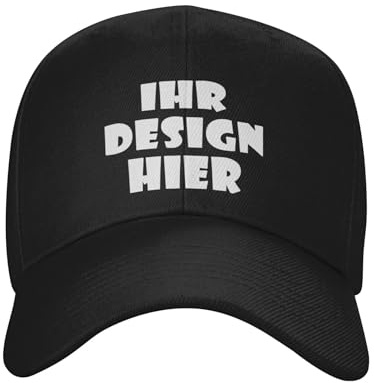 Tingwei personalisiert Cap personalisierte Basecap personalisiertes Cap mit Foto/Logo/Text selbst gestalten für Männer&Frauen Baseballkappe, verstellbare Trucker-Kappe aus Baumwolle,Unisex-Dad-Hut