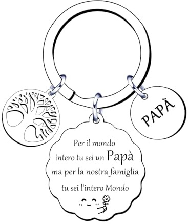 GUOYU Cadeau Papa, Porte-clés Papa, Fête des Pères Idées Cadeaux, Cadeau Fête des Pères, Décapsuleur Porte-clés, Cadeau Personnalisé Pape, Fête Du Pape Porte-clés Anniversaire Pape, argent, L