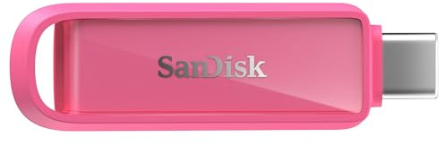 SANDISK Unità per telefono con USB Type-C 256 GB (per smartphone, tablet e computer, velocità fino a 150 MB/s, backup automatic, recupero dati) - Seastar Pink