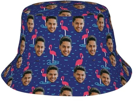Xenorith Fischerhut personalisiert Herren und Damen Selbst gestalten Bucket Hat Sie Ihren eigenen Anglerhut mit Logo Text oder Foto Sonnenhut Strandhut Lustig für Outdoor-Abenteuer und Freizeit
