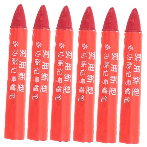 Ciieeo 6piezas Marcadores Para Neumáticos Cera Resistente Al Agua Colores Brillantes Para Reparación y Señalización Rotuladores De Cera No Dañan Para Mantenimiento y Uso Automotriz