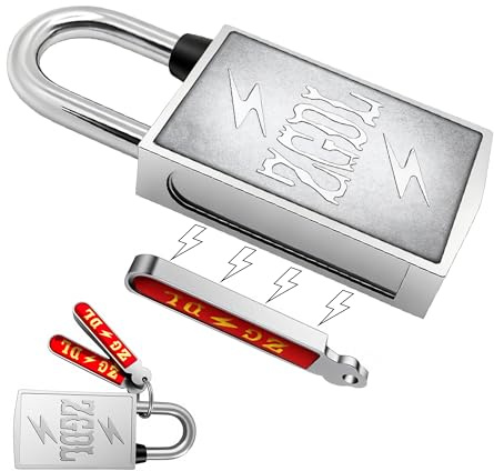 Outdoor Weatherproof Padlock、Keyless Hole Magnetic Lock、30mm Heavy-Duty Locks、Waterproof, Rust Proof, Anti pry Padlock Suitable for Outdoor Gate Fence Storage Sheds, Toolbox、cabinets。
