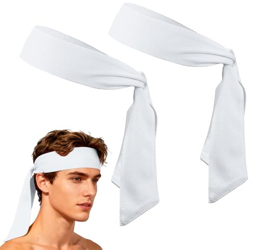 YELARXI Fascia tergisudore, fascia per capelli atletica, regolabile, antiscivolo, anti-umidità, adatta per (Tennis/allenamento)